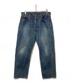 A.PRESSEアプレッセ）の古着「Washed Denim Wide Pants」｜インディゴ