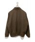 AURALEE (オーラリー) LAMA SHETLAND WOOL TWEED ZIP BLOUSON ブラウン サイズ:5：70000円