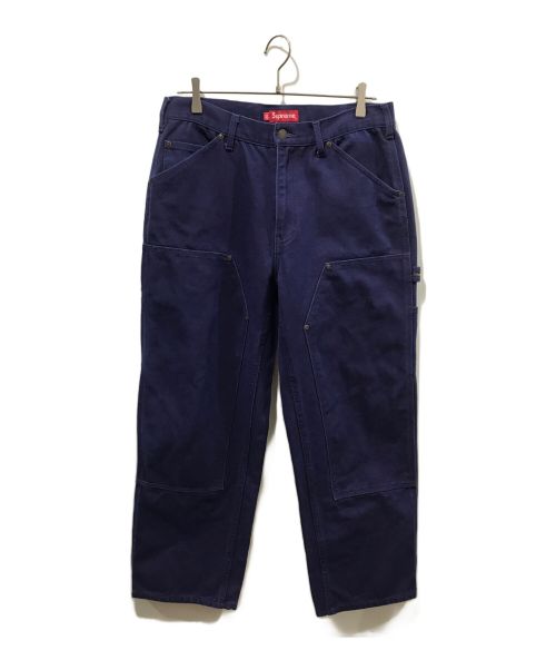 SUPREME（シュプリーム）Supreme (シュプリーム) Canvas Double Knee Painter Pant ブルー サイズ:81cm W32の古着・服飾アイテム