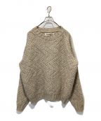 POLYPLOIDポリプロイド）の古着「CREW NECK SWEATER A」｜ベージュ