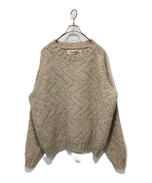 POLYPLOID（ポリプロイド）POLYPLOID (ポリプロイド) CREW NECK SWEATER A ベージュ サイズ:3の古着・服飾アイテム