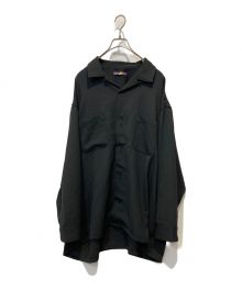 is-ness（イズネス）の古着「OPEN COLLAR SHIRT」｜ブラック