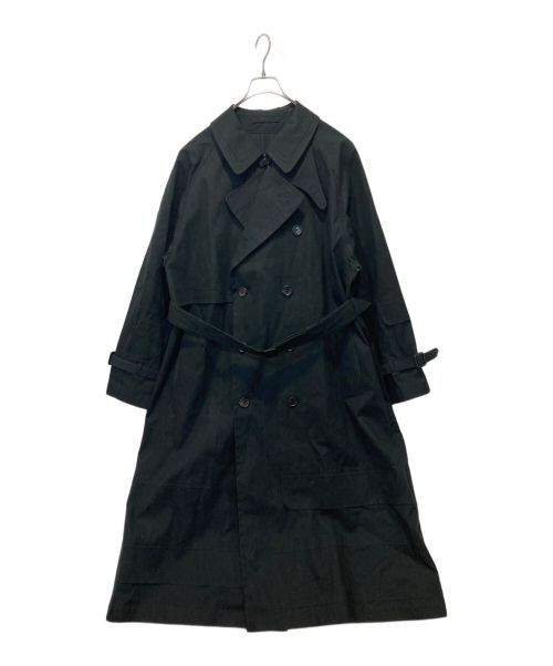 YOKE（ヨーク）YOKE (ヨーク) CUT&LAYERED TRENCH COAT ブラック サイズ:4の古着・服飾アイテム