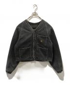 KAPITALキャピタル）の古着「Denim Profile Rainbowy Lining Railroad Jacket」｜グレー