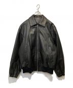 sssteinシュタイン）の古着「LEATHER ZIP SHORT JACKET」｜ブラック