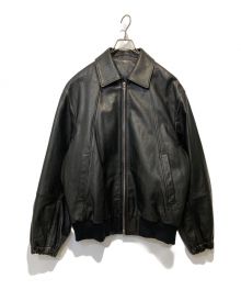 ssstein（シュタイン）の古着「LEATHER ZIP SHORT JACKET」｜ブラック