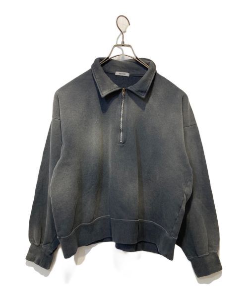 INTERIM（インテリム）interim (インテリム) VINTAGE FADE HALF ZIP COLLAR SWEAT SHIRT グレー サイズ:5の古着・服飾アイテム