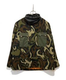 MAHARISHI（マハリシ）の古着「カモフラメッシュネックプルオーバー」｜グリーン