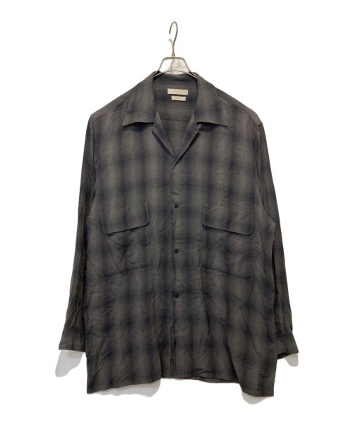 YOKE（ヨーク）YOKE (ヨーク) OVERSIZED OPEN COLLAR SHIRT ブラック サイズ:3の古着・服飾アイテム