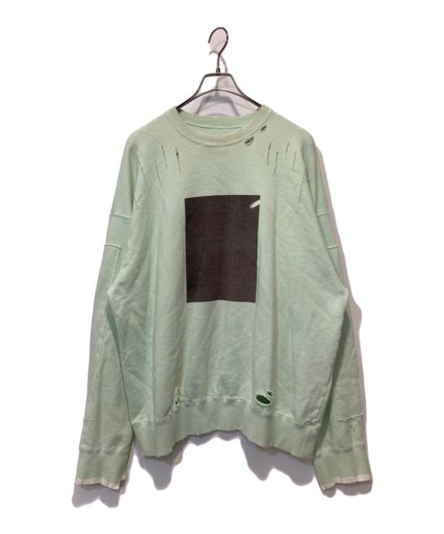 stein（シュタイン）stein (シュタイン) OVERSIZED REBUILD SWEAT LS グリーン サイズ:Ⅿの古着・服飾アイテム