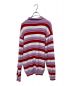 Supreme (シュプリーム) Stripe Zip L/S Polo ピンク サイズ:S：18000円