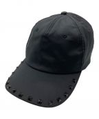 VALENTINOヴァレンティノ）の古着「Stud Baseball Cap」｜ブラック