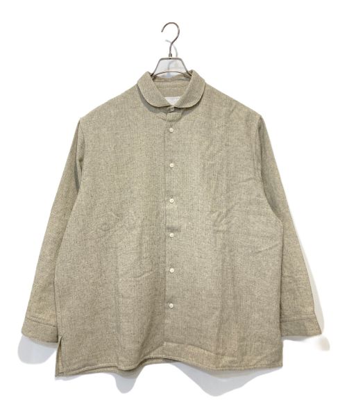 nonnotte（ノノット）nonnotte (ノノット) ジオメタリックシャツ グレー サイズ:4の古着・服飾アイテム