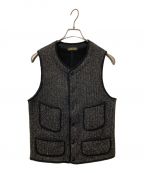 BROWN'S BEACH JACKETブラウンズビーチジャケット）の古着「524 LOW NECK VEST」｜ブラック