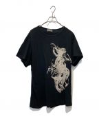 YOHJI YAMAMOTOヨウジヤマモト）の古着「プリントTシャツ」｜ブラック