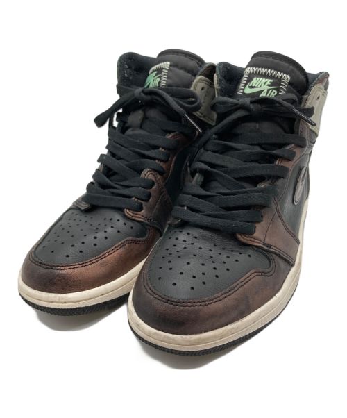 NIKE（ナイキ）NIKE (ナイキ) AIR JORDAN 1 RETRO HIGH OG RUST SHADOW ブラック サイズ:26の古着・服飾アイテム