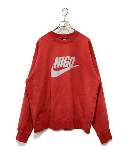 NIKE（ナイキ）NIKE (ナイキ) NIGO (二ゴー) NRG Crew Fleece Red レッド サイズ:XLの古着・服飾アイテム