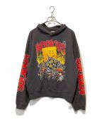 KAPITALキャピタル）の古着「Buster Peckish Rainbowy Hoodie」｜グレー