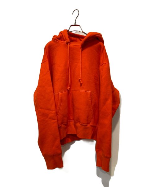 cease（シーズ）cease (シーズ) AFTERHOOD / ORANGE-L 後付けパーカー オレンジ サイズ:Mの古着・服飾アイテム