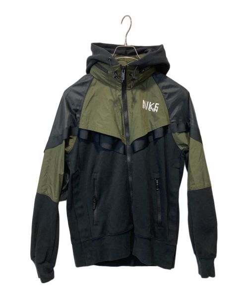 sacai（サカイ）sacai (サカイ) NIKE (ナイキ) AS M NRG FULL ZIP HOODIE グリーン×ブラック サイズ:Mの古着・服飾アイテム