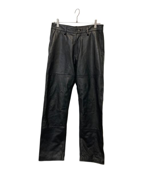 juha（ユハ）juha (ユハ) SOFT LAMB LEATHER PANTS ブラック サイズ:Mの古着・服飾アイテム