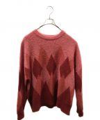 DAIRIKUダイリク）の古着「Argyle Mohair Pullover Knit」｜ピンク