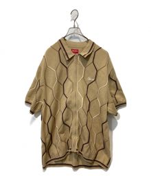 SUPREME（シュプリーム）の古着「Hex Zip Up Polo」｜ベージュ