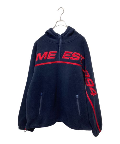 SUPREME（シュプリーム）Supreme (シュプリーム) 19AW Polartec Half Zip Hooded Sweatshirt ネイビー サイズ:XLの古着・服飾アイテム