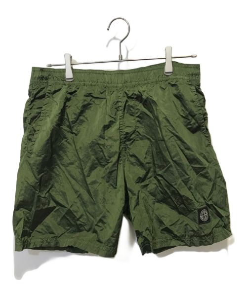 STONE ISLAND（ストーンアイランド）STONE ISLAND (ストーンアイランド) NYLON METAL SWIMSHORTS グリーン サイズ:Ｌの古着・服飾アイテム