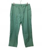 Graphpaperグラフペーパー）の古着「Fine Wool Tropical Easy Trousers」｜グリーン