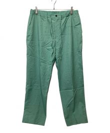 Graphpaper（グラフペーパー）の古着「Fine Wool Tropical Easy Trousers」｜グリーン