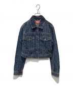 DIESELディーゼル）の古着「Cropped jacket in boucle denim」｜インディゴ