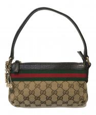 GUCCI (グッチ) GG シェリーラインミニハンドバッグ ベージュ