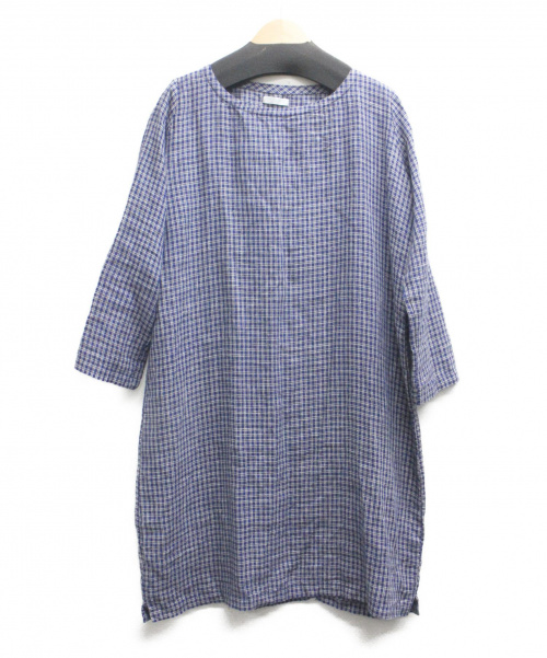 中古 古着通販 Fog Linen Work フォグリネンワーク ブラウスワンピース ネイビー サイズ Free ブランド 古着通販 トレファク公式 Trefac Fashion