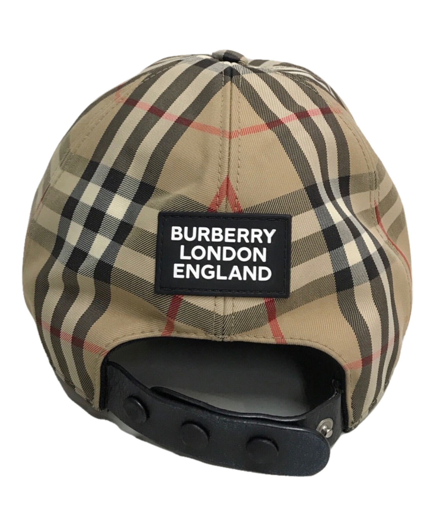 美品 Burberry London バーバリー ハンチング ノバチェック S 高