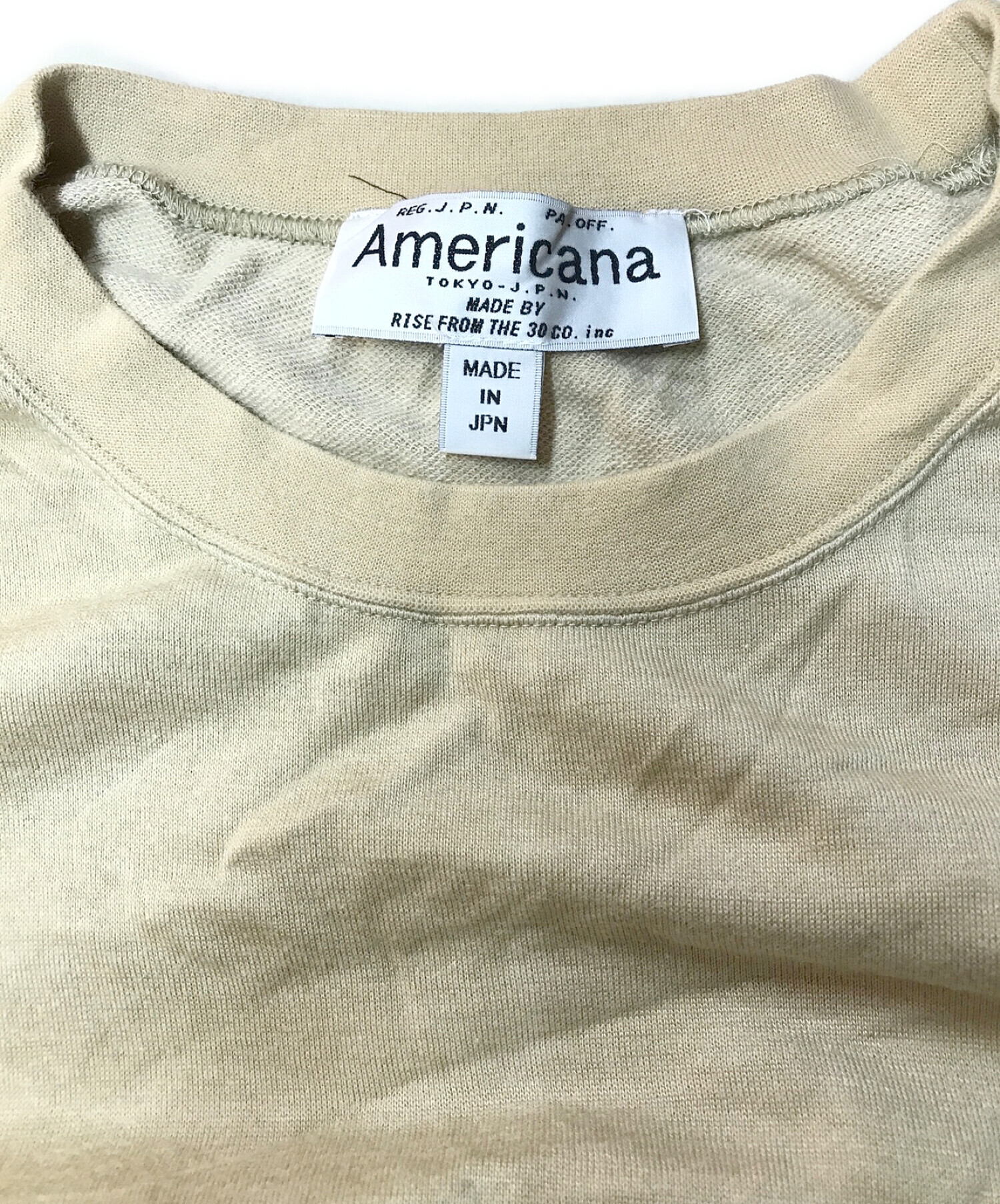 Americana アメリカーナ☆サイドジップロゴ長袖カットソー - www