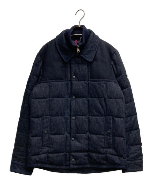 MONCLER（モンクレール）MONCLER (モンクレール) デニムダウンジャケット インディゴ サイズ:Lの古着・服飾アイテム