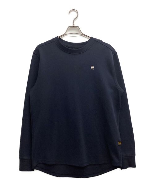 G-STAR RAW（ジースターロゥ）G-STAR RAW (ジースターロゥ) クルーネックスウェット ネイビー サイズ:Lの古着・服飾アイテム