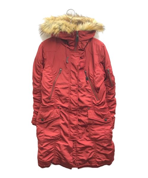 AVIREX（アヴィレックス）AVIREX (アヴィレックス) RIB N-3B COAT/リブ コート レッド サイズ:記載なし（実寸サイズを参照ください）の古着・服飾アイテム