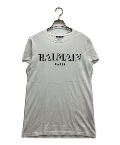 【中古・古着通販】BALMAIN (バルマン) プリントTシャツ ホワイト ...