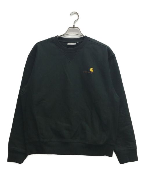 CarHartt（カーハート）CarHartt (カーハート) AMERICAN SCRIPT SWEATSHIRT グリーン サイズ:Mの古着・服飾アイテム