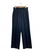 6(ROKU) BEAUTY&YOUTHロク ビューティーアンドユース）の古着「POLYESTER RAYON BOOTCUT PANTS」｜ネイビー