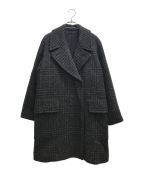 MARGARET HOWELLマーガレットハウエル）の古着「LARGE PRINCE OF WALES WOOL COATING」｜グレー