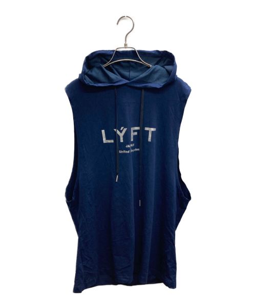 Lyft（リフト）Lyft (リフト) ノースリーブパーカー ネイビー サイズ:Lの古着・服飾アイテム