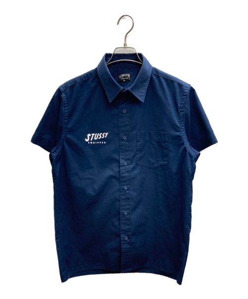 stussy（ステューシー）stussy (ステューシー) 半袖シャツ ネイビー サイズ:Mの古着・服飾アイテム