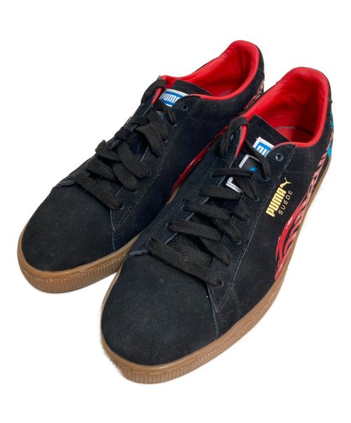 PUMA（プーマ）PUMA (プーマ) SANTA CRUZ (サンタクルーズ) SUEDE CLASSIC X SANTA CRUZ ブラック×レッド サイズ:27の古着・服飾アイテム