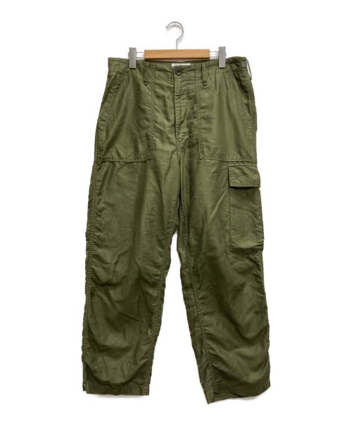 Graphpaper（グラフペーパー）Graphpaper (グラフペーパー) Cotton Linen Moleskin Fatigue Pants グリーン サイズ:1の古着・服飾アイテム