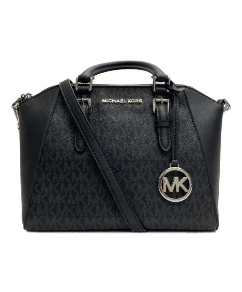 MICHAEL KORS（マイケルコース）MICHAEL KORS (マイケルコース) 2WAYショルダーバッグ ブラックの古着・服飾アイテム