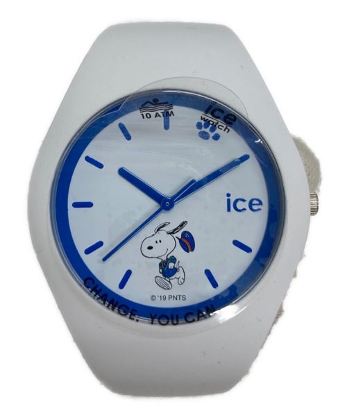 ice watch（アイスウォッチ）ice watch (アイスウォッチ) SNOOPY (スヌーピー) デジタルウォッチ ホワイト 未使用品の古着・服飾アイテム