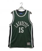 Lafayetteラファイエット）の古着「CLASSIC MESH BASKETBALL JERSEY」｜グリーン×ホワイト